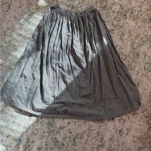 Classic Black and White Gingham Skirt Size L Aerie